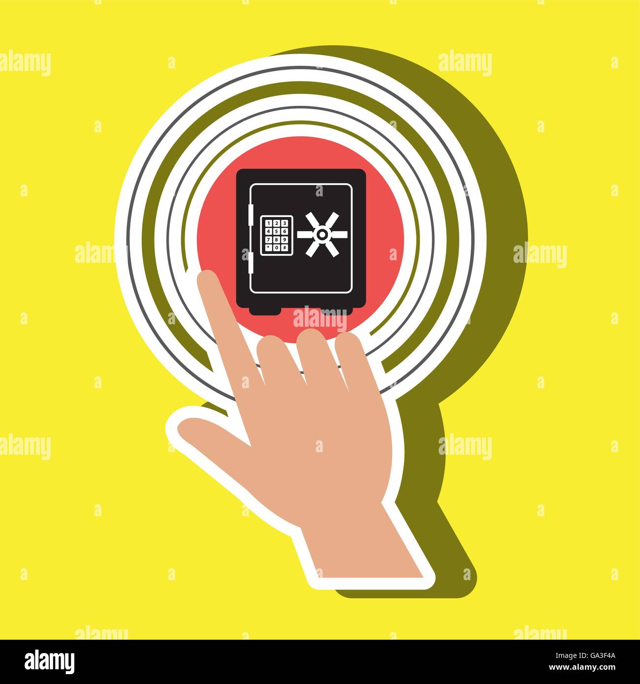 Push box heavy Stock Vector Images - Alamy