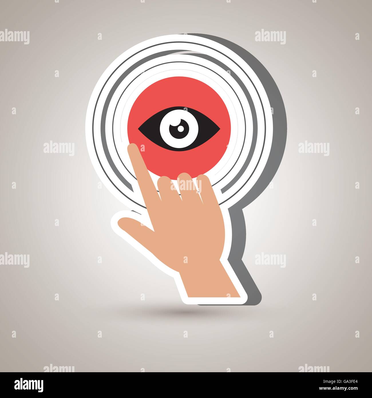 human hand selecting isolated icon design Stock Vector Image & Art - Alamy