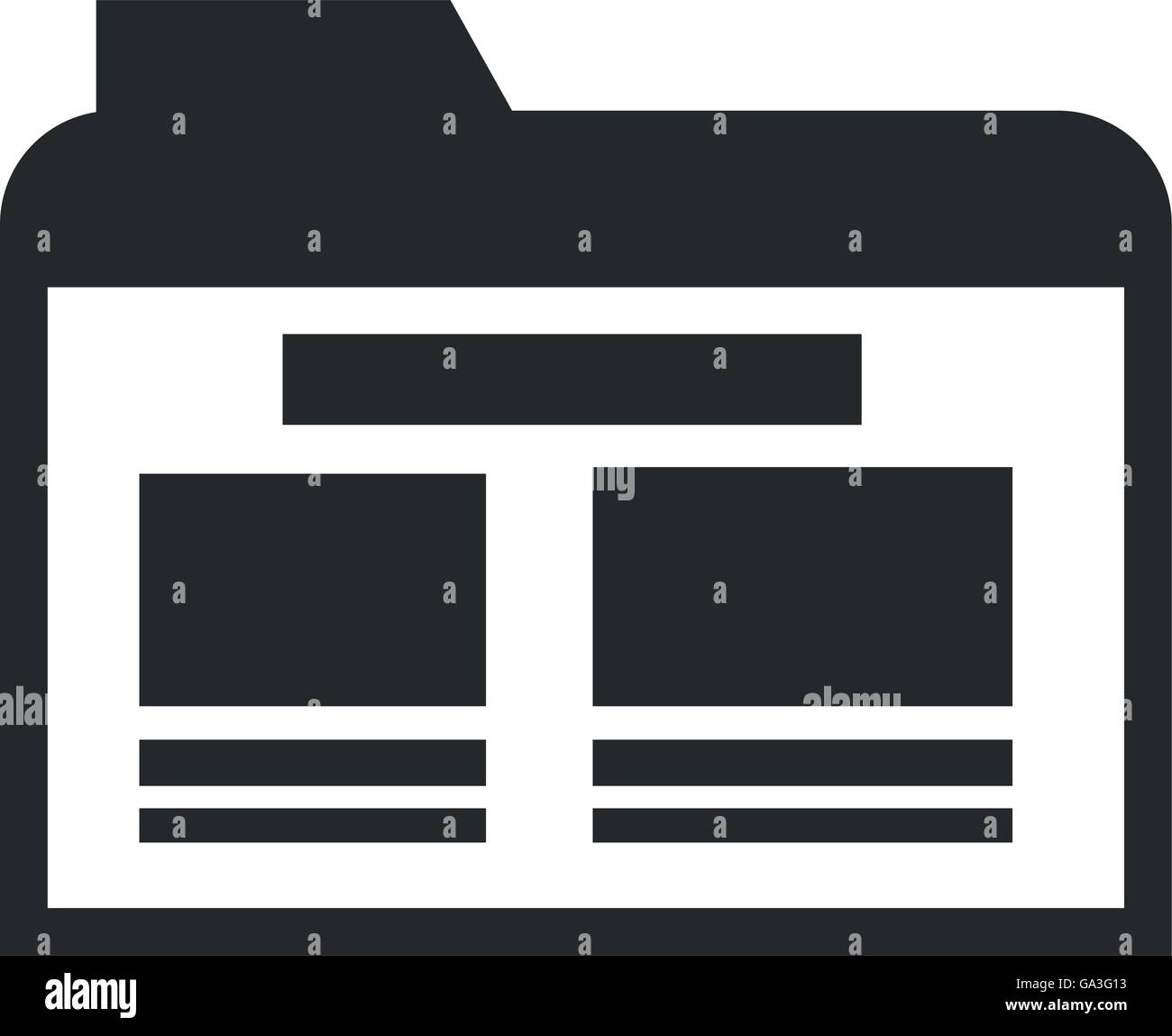 file folder icon Stock Vector Image & Art - Alamy
