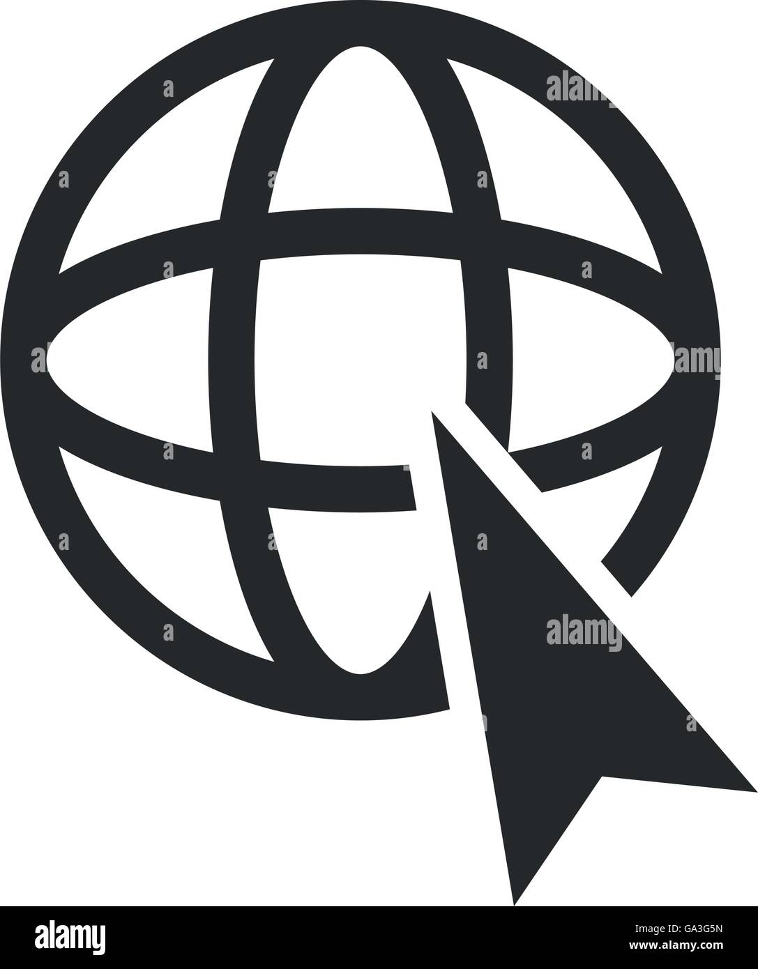 arrow and planet earth icon Stock Vector Image & Art - Alamy