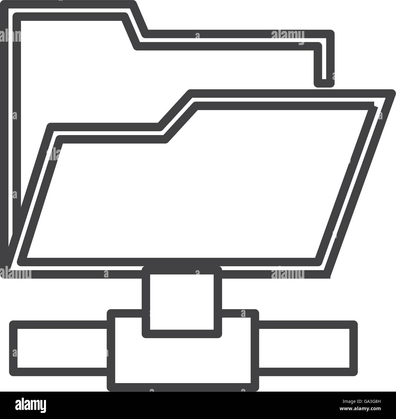 file folder icon Stock Vector Image & Art - Alamy