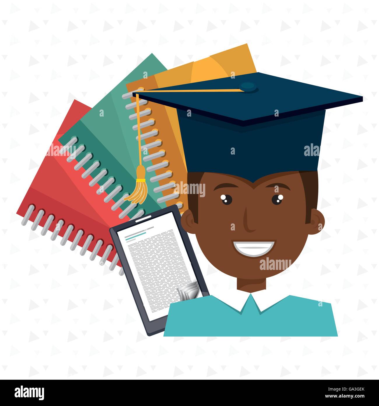 Male college student books Stock Vector Images - Alamy