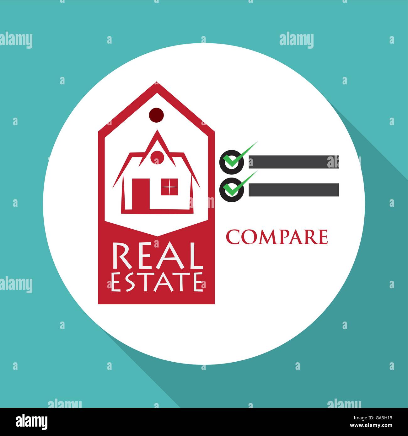 Real estate design. home concept. Property icon Stock Vector Image ...