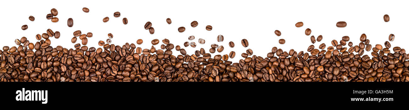 coffee beans isolated on white background Stock Photo