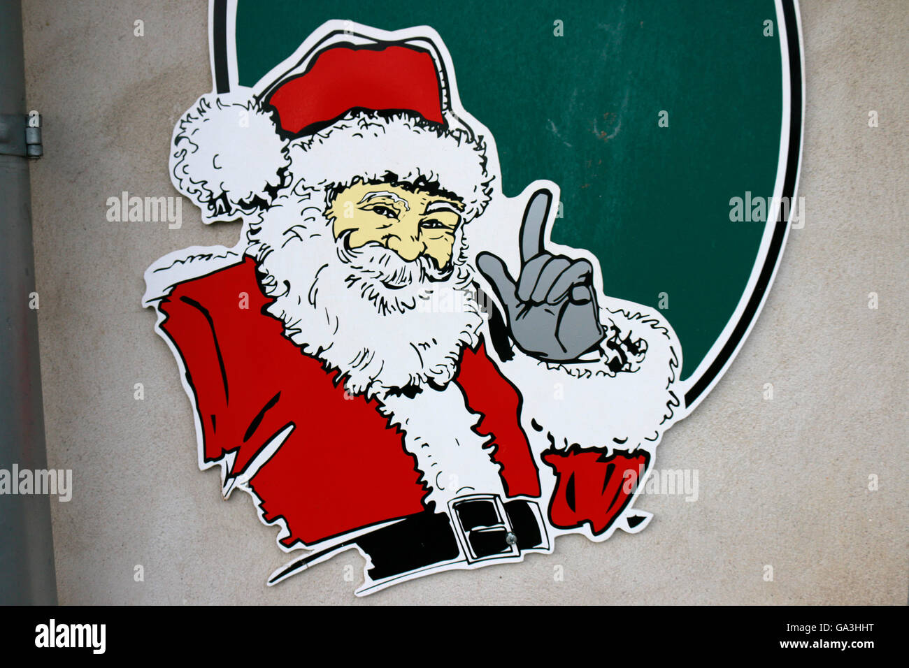 Weihnachtsmann, Berlin. Stock Photo