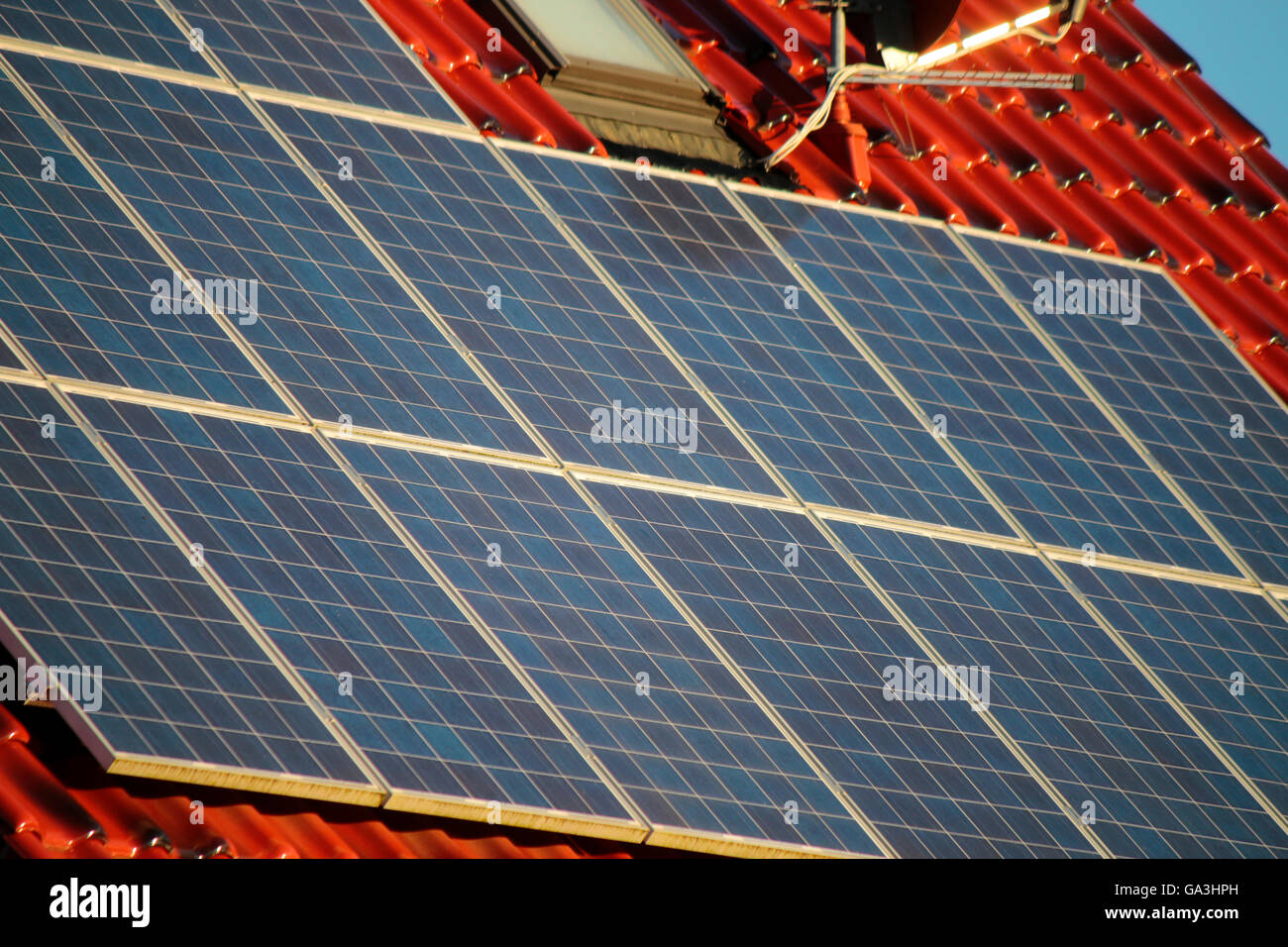 Photovoltaik, Berlin. Stock Photo