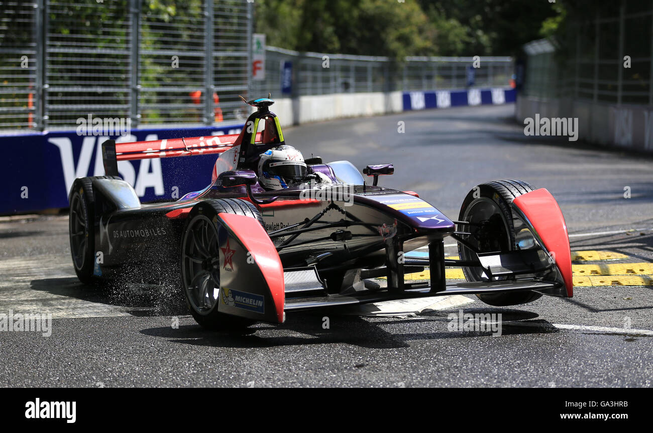 Virgin Racing Sam Bird Team DS Virgin Racing's Sam Bird during round nine of the FIA Formula E ...