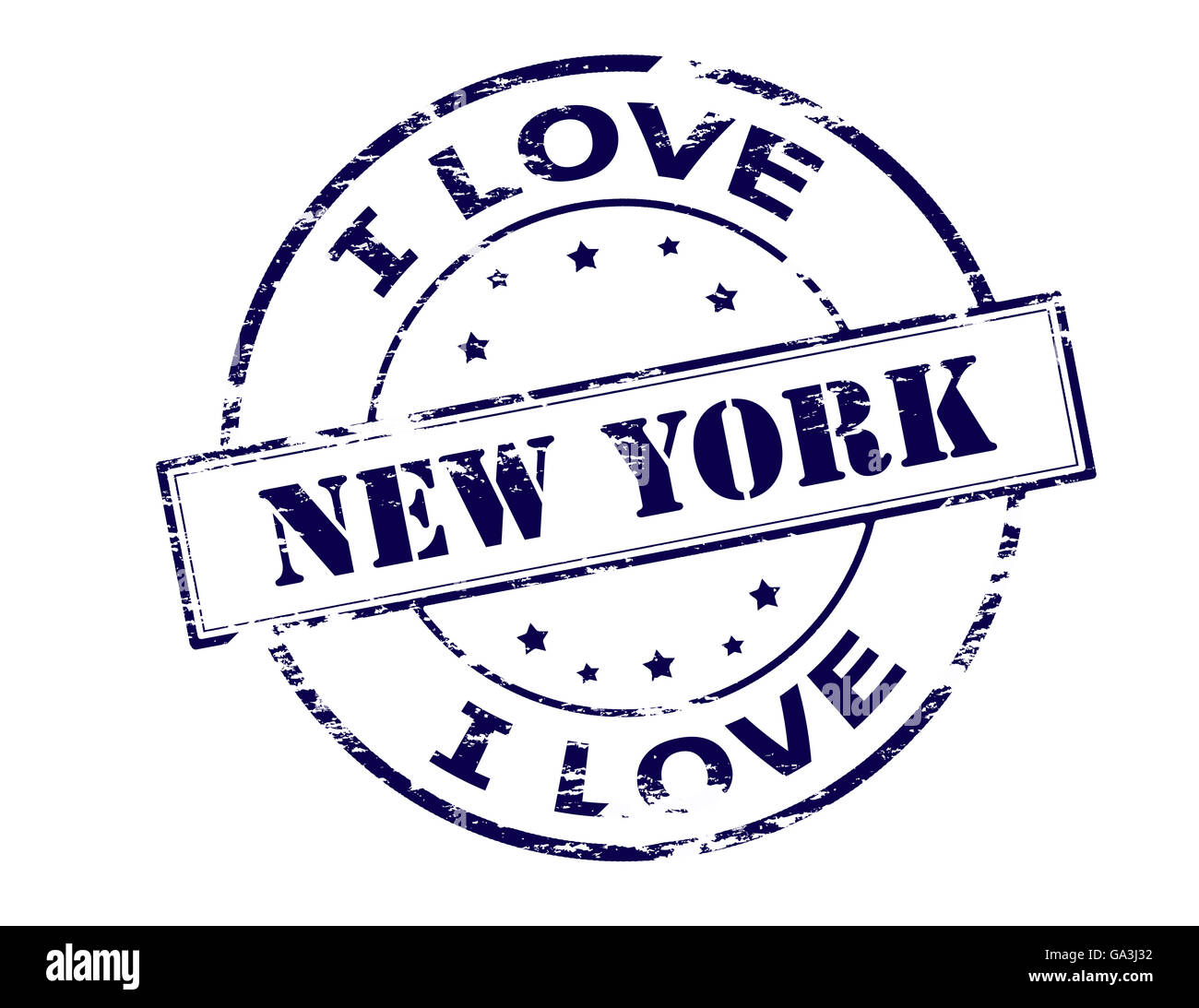 Rubber stamp with text New York inside, vector illustration Stock Photo