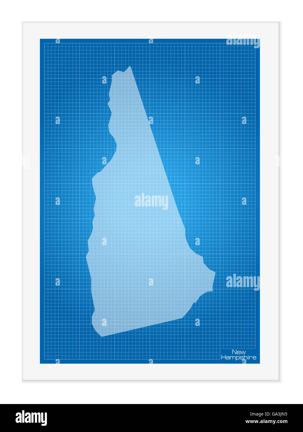 Sketch new hampshire map hi-res stock photography and images - Alamy