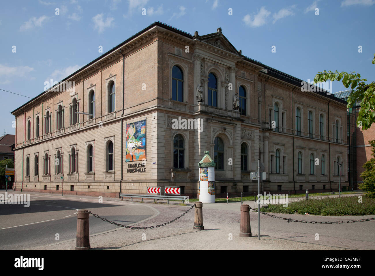 Staatliche Kunsthalle State Art Gallery, Karlsruhe, Baden-Wuerttemberg Stock Photo