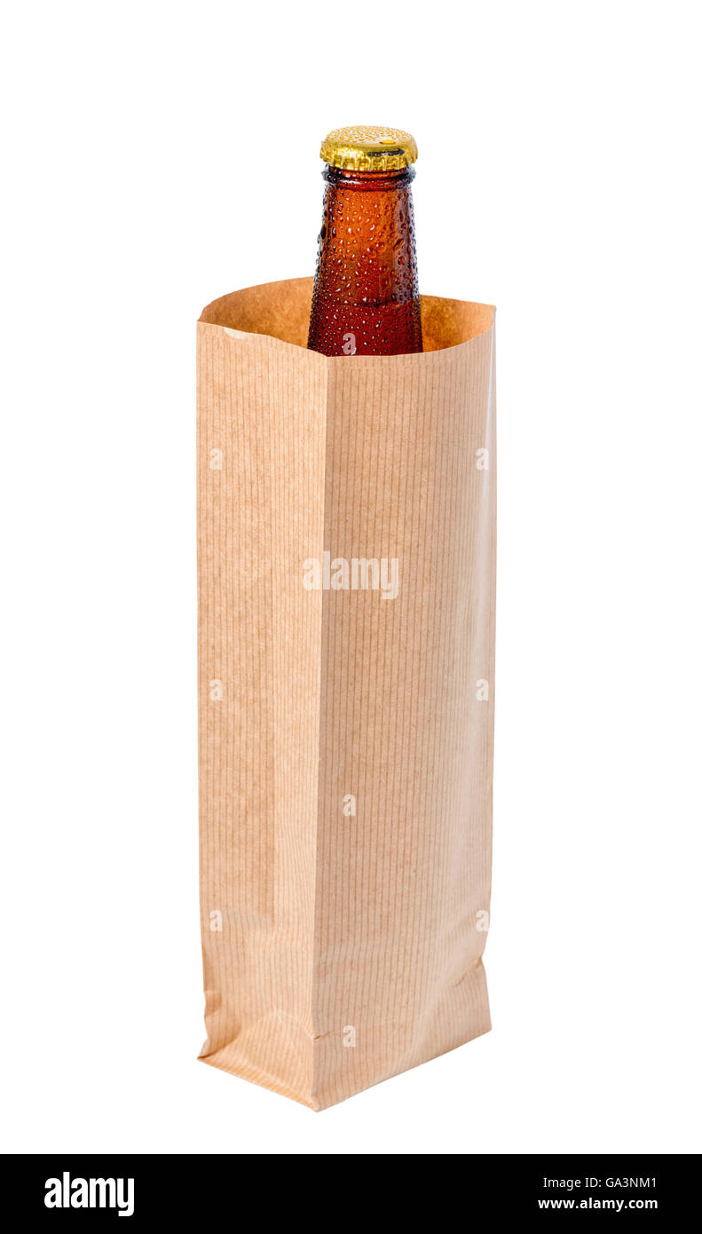 beer in paper bag Stock Photo Alamy