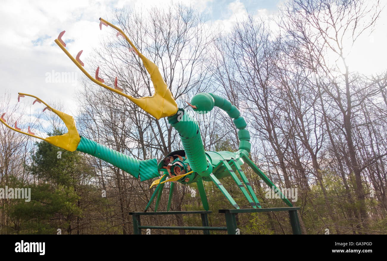 scrap metal scorpion Exeter Rhode Island Stock Photo Alamy