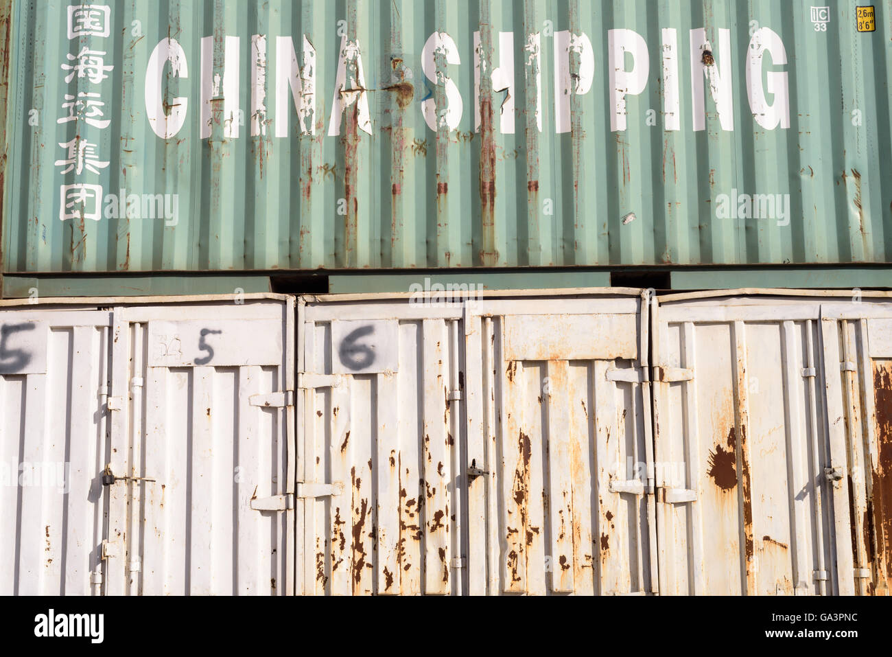 China Shipping large metal freight containers Stock Photo Alamy