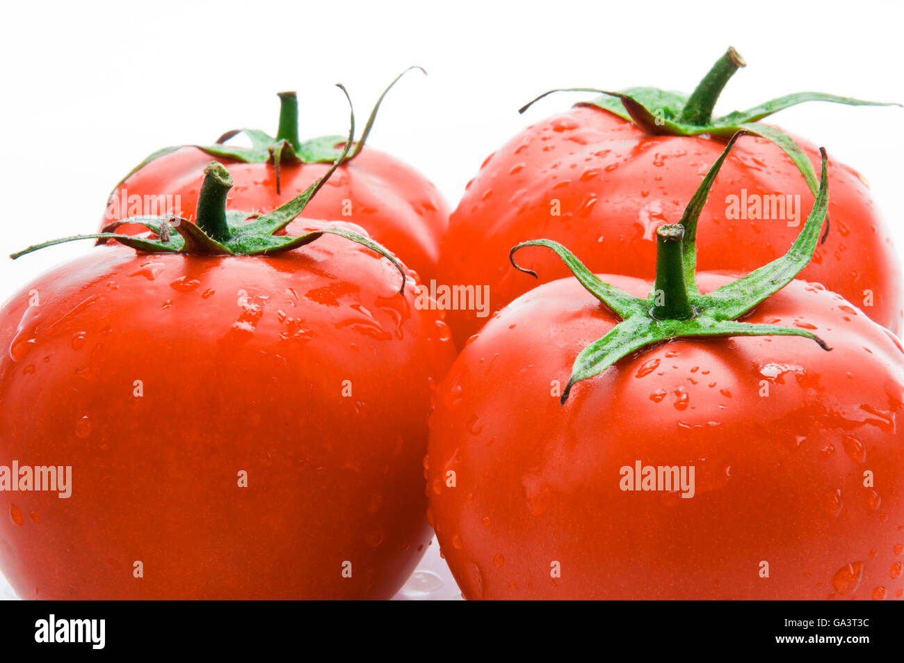 Fresh Red Tomato Fruits Isolated on White Background Stock Photo Alamy