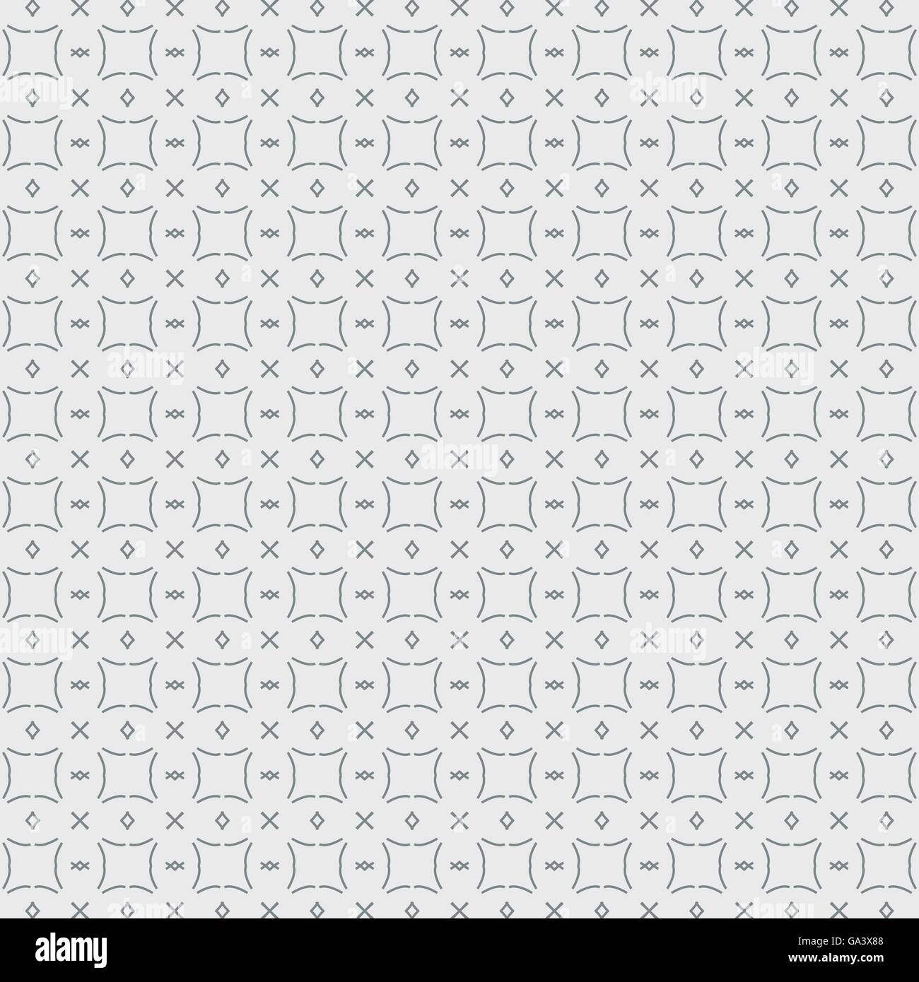 Seamless Pattern Vintage Black And White Background Vector Illustration ...