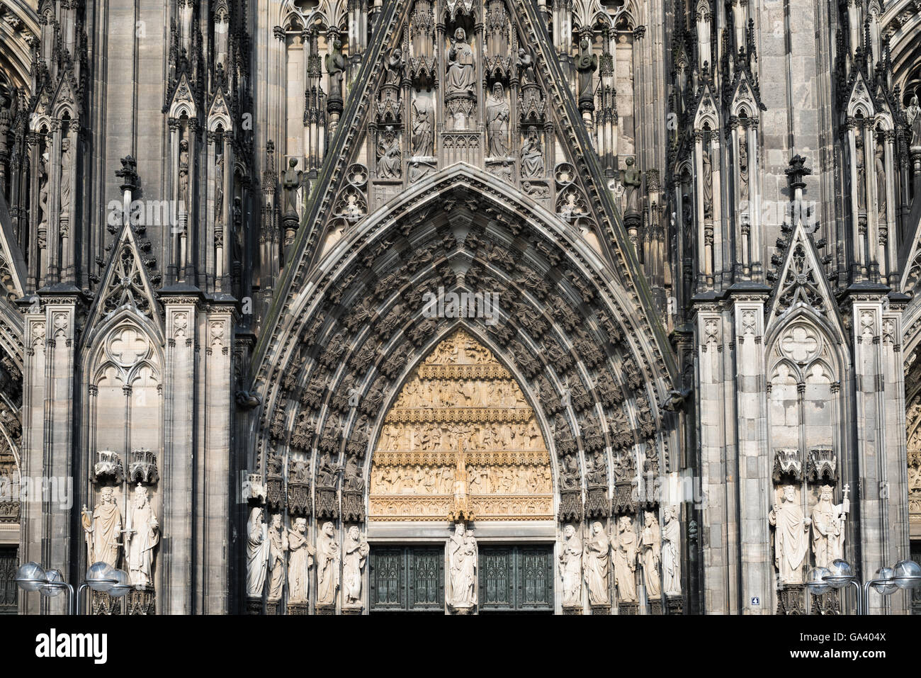 Cologne Cathedral Detail View Stock Photo