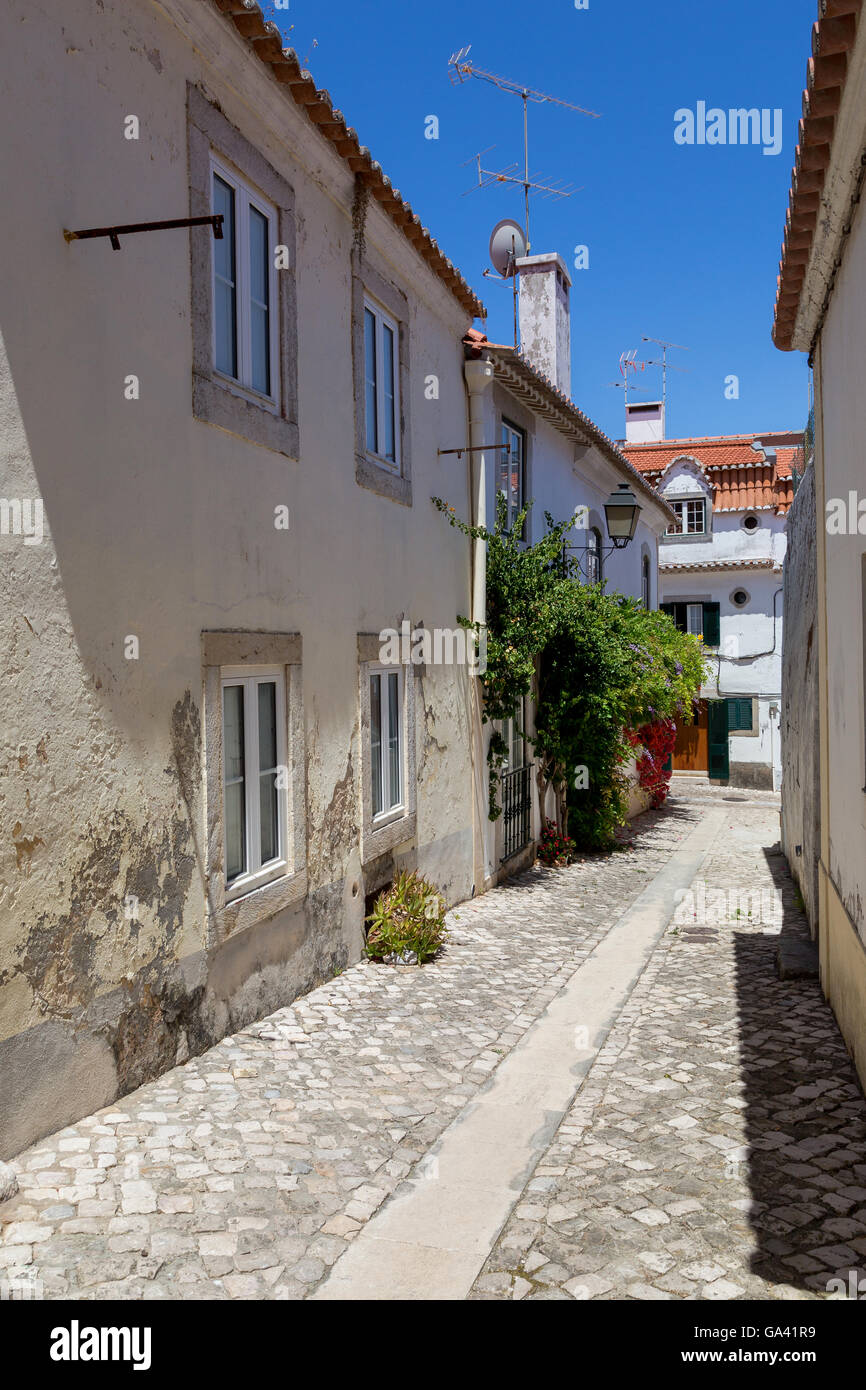 wall of house with window in european city Stock Photo