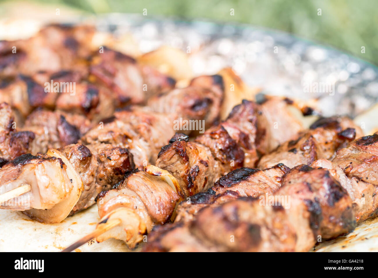 Home made bbq skewers hires stock photography and images Alamy