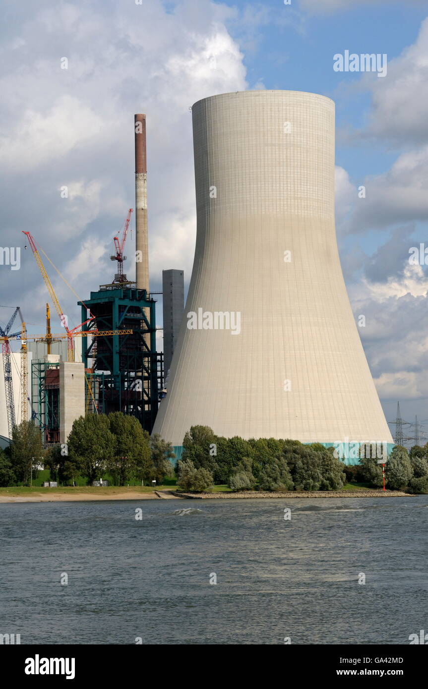 Coal-fired power station, Duisburg-Walsum, Lower Rhine, North Rhine-Westphalia, Germany / hard coal power plant Stock Photo