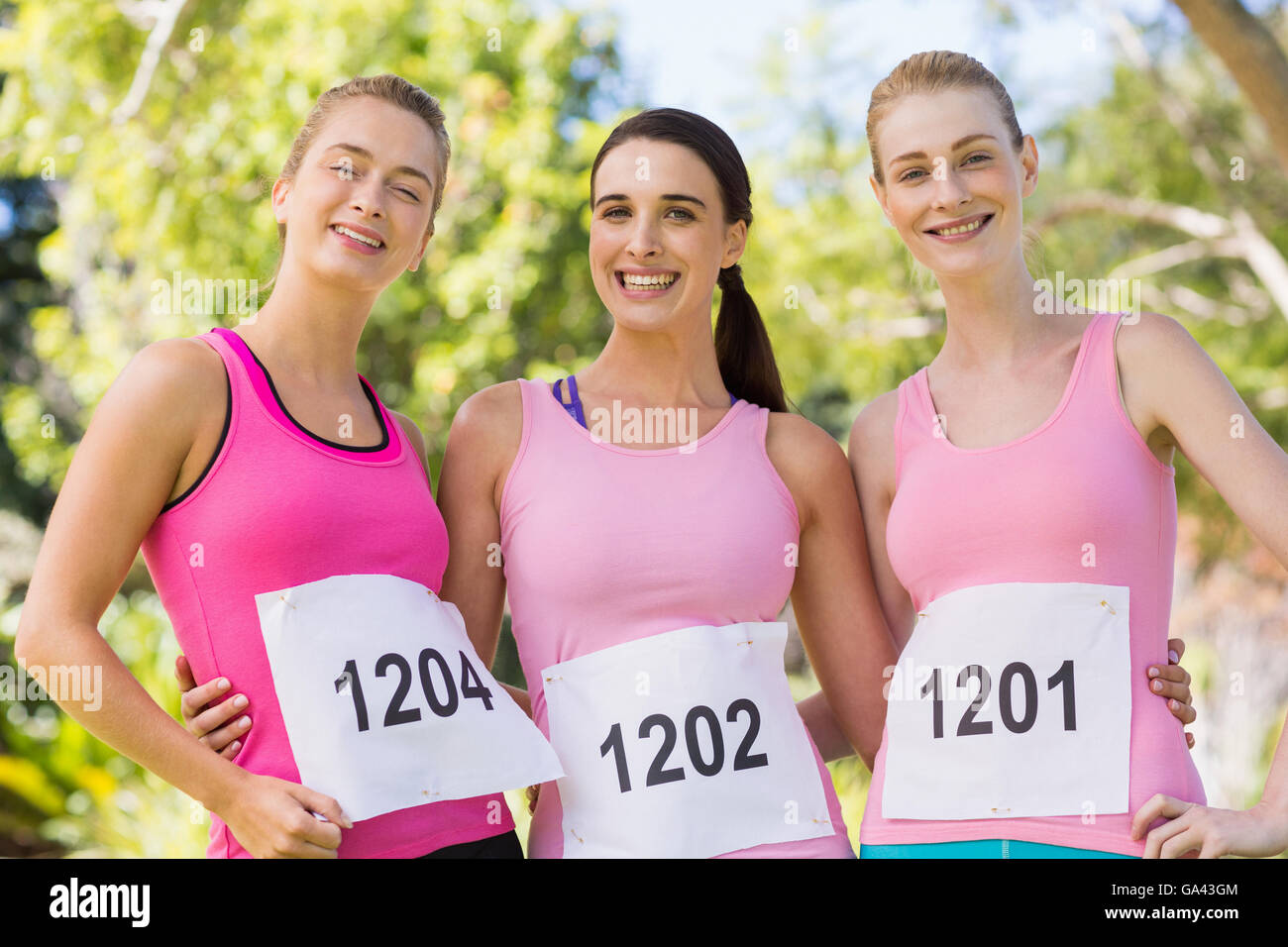 Portrait of young athlete women posing Stock Photo