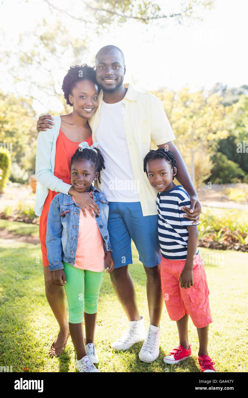 Happy family posing together Stock Photo - Alamy