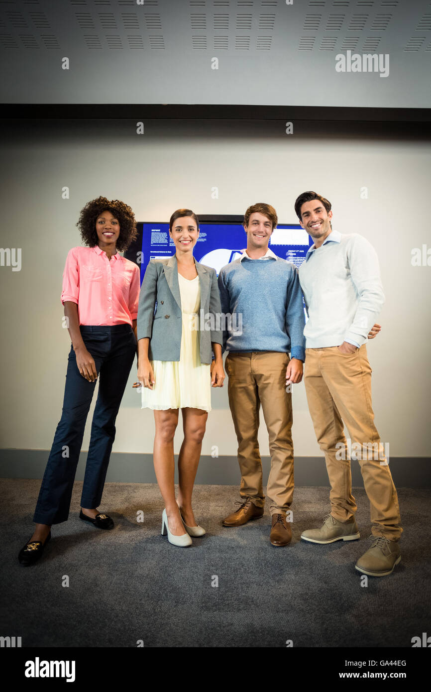Portrait of business people standing in the conference room Stock Photo
