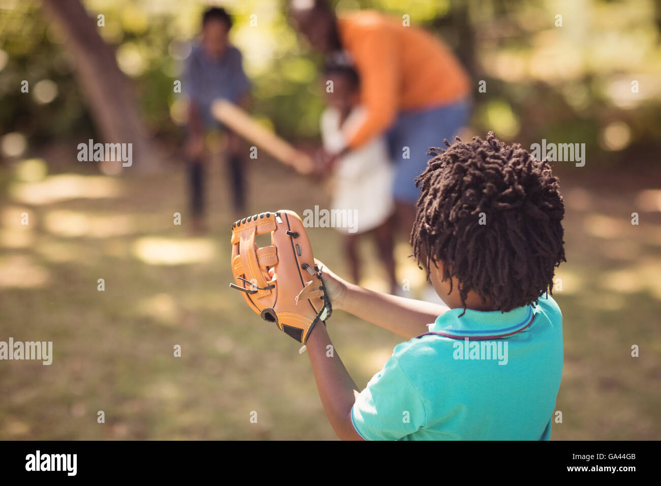Happy family having fun Stock Photo - Alamy