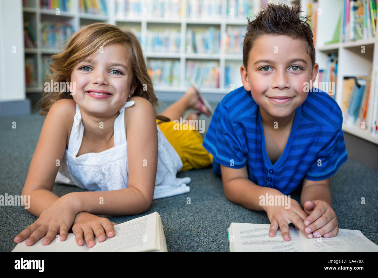 Boy and girl and school child hi-res stock photography and images - Alamy