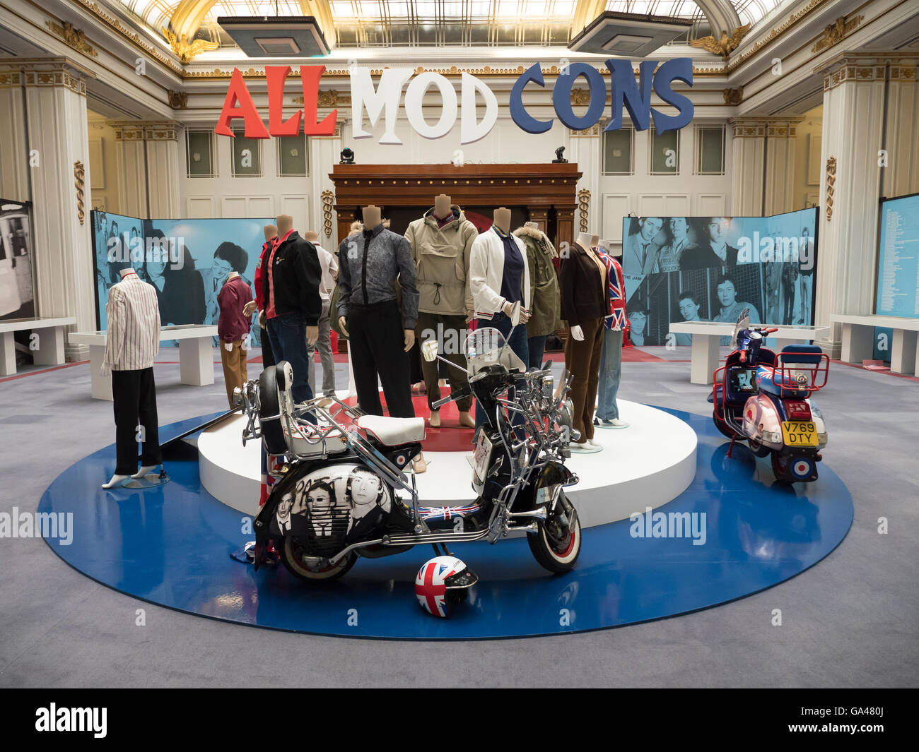 The Jam exhibition 'About the Young Idea' at the Cunard building Liverpool UK Stock Photo