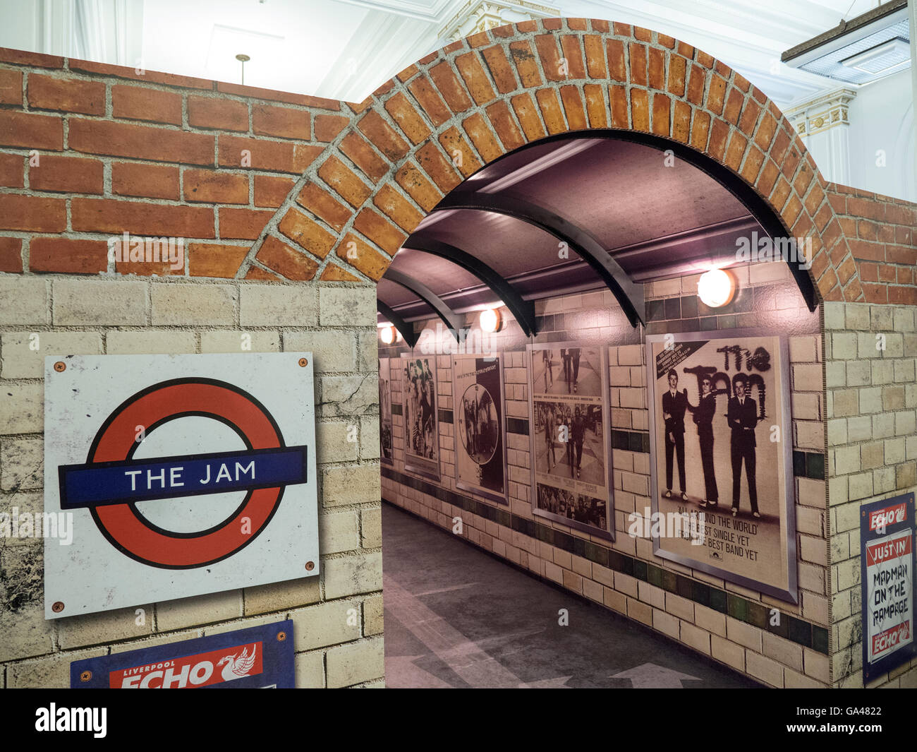 The Jam exhibition 'About the Young Idea' at the Cunard building Liverpool UK Stock Photo