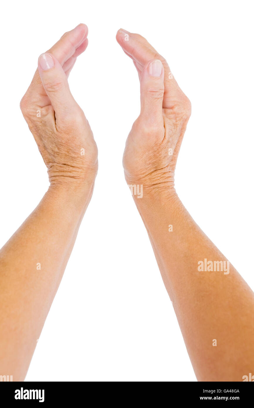 Cropped hand of person Stock Photo