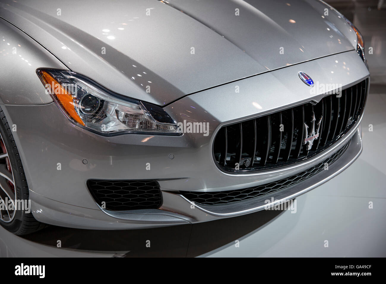Maserati New York car show Stock Photo