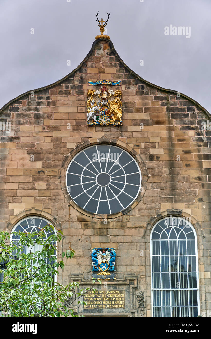 The Kirk of the Canongate, or Canongate Kirk, serves the Parish of