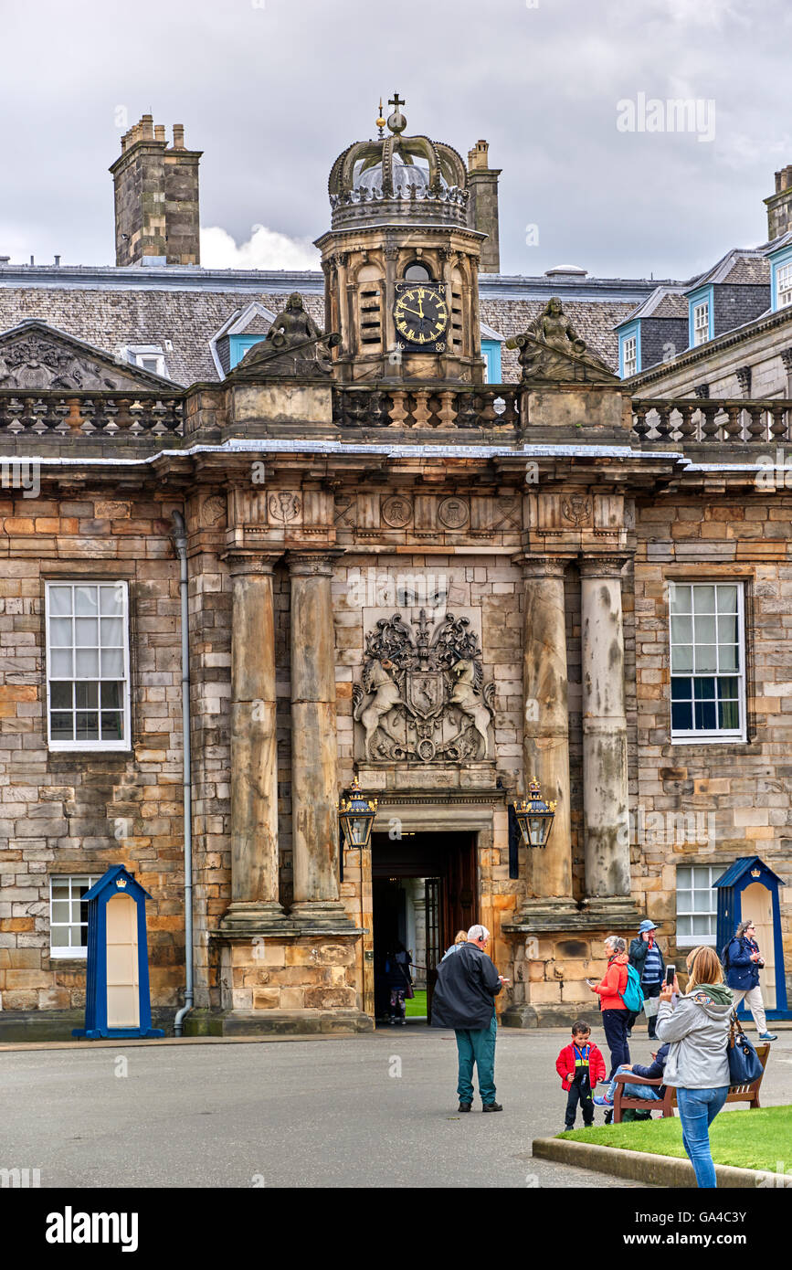 The Palace of Holyroodhouse, is the official residence of the British monarch in Scotland Stock