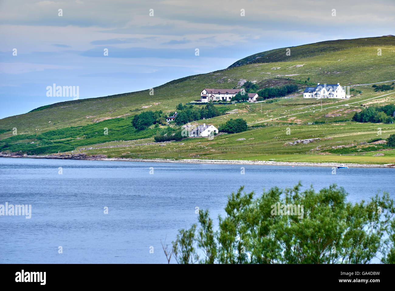 Ullapool is a town of around 1,500 inhabitants in Ross-shire, Scottish Highlands Stock Photo