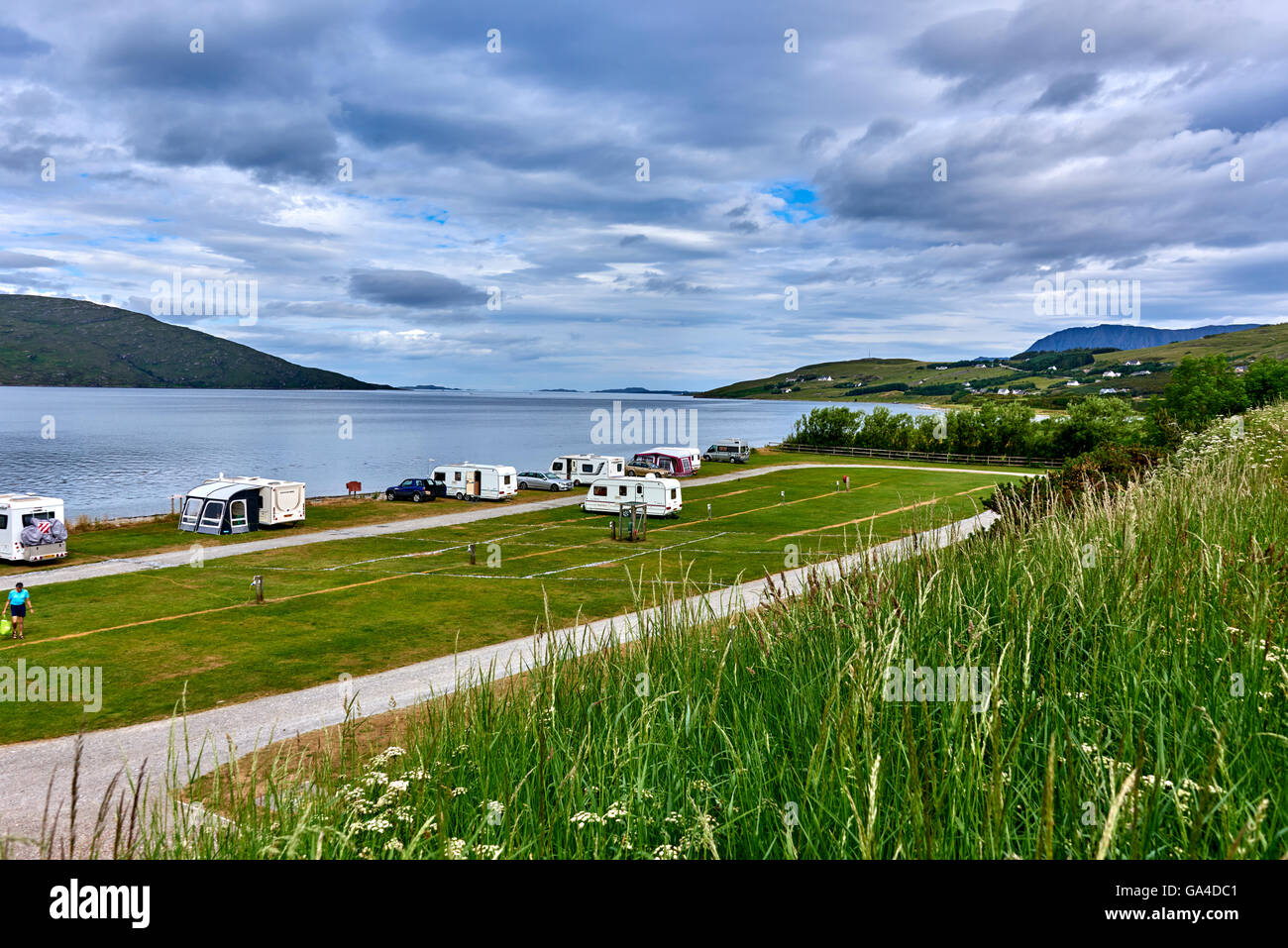 Ullapool is a town of around 1,500 inhabitants in Ross-shire, Scottish Highlands Stock Photo