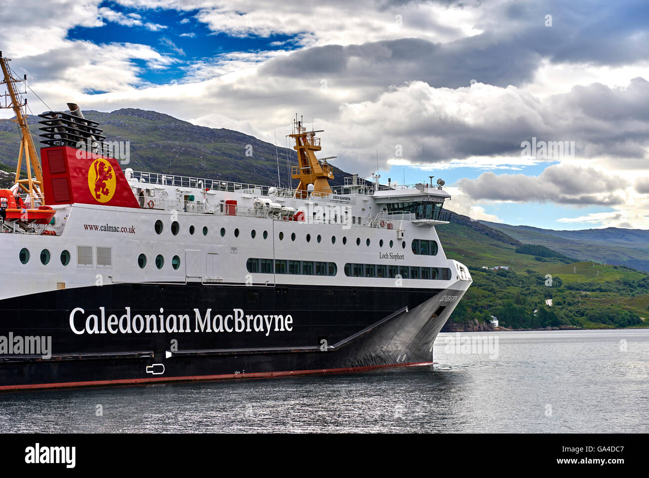 Ullapool is a town of around 1,500 inhabitants in Ross-shire, Scottish Highlands Stock Photo