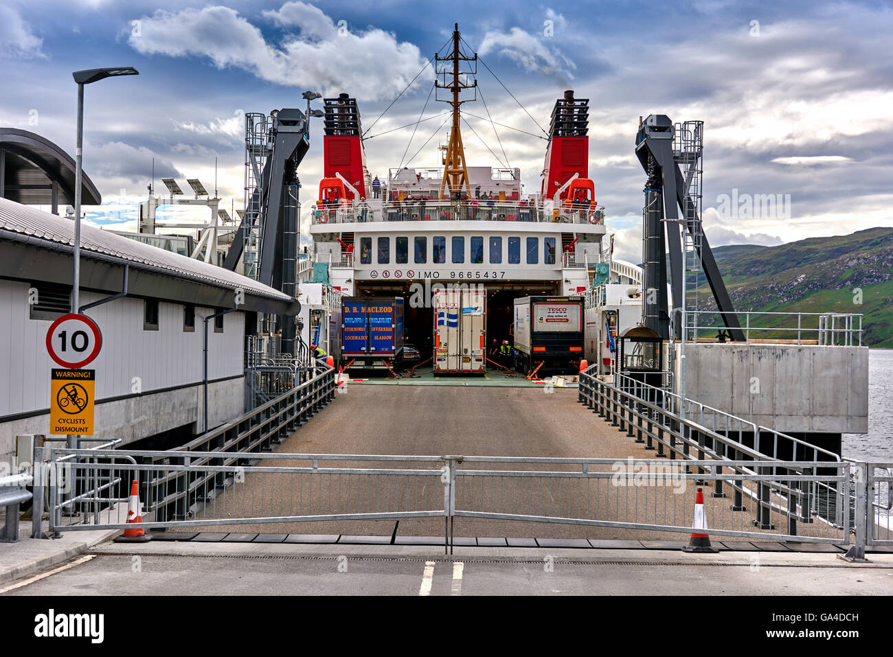 Ullapool is a town of around 1,500 inhabitants in Ross-shire, Scottish Highlands Stock Photo