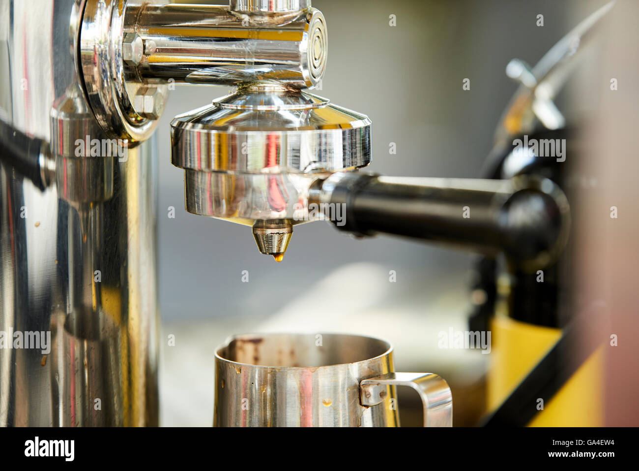 Detail of Coffee Maker, Panama, Republic of Panama Stock Photo