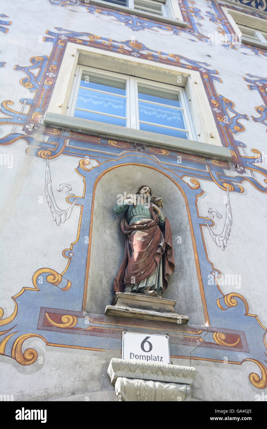 Feldkirch Christ Statue at Vicarage am Domplatz 6 Austria Vorarlberg Stock Photo