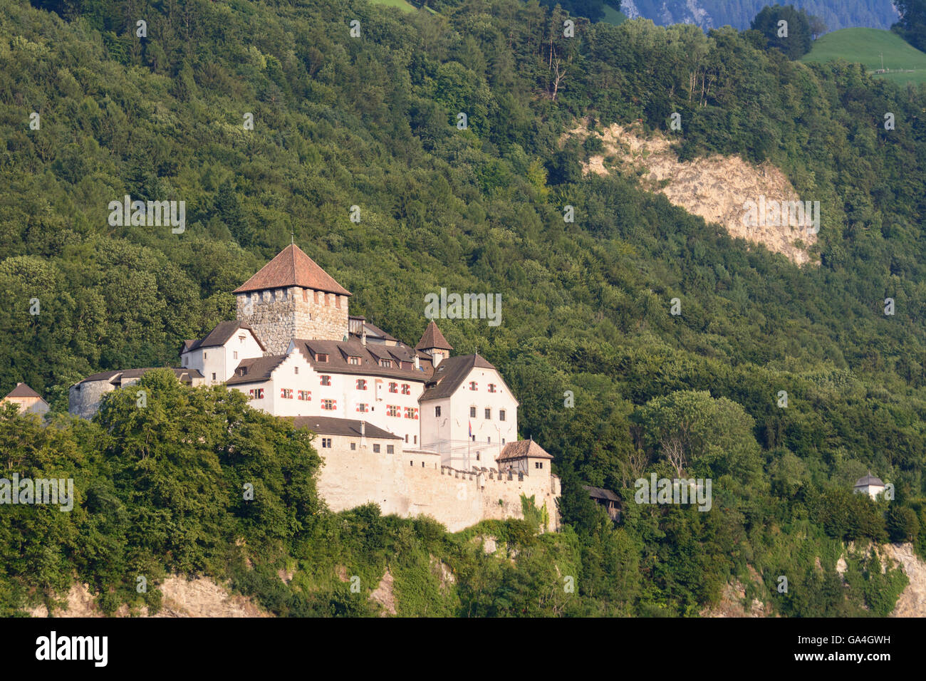 Vaduz Vaduz Castle Liechtenstein Stock Photo