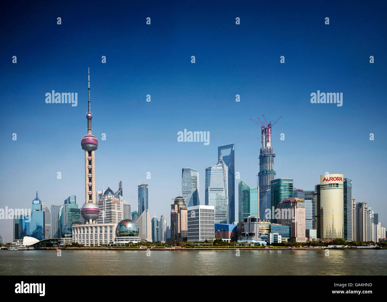Shanghai city skyline modern hi-res stock photography and images - Alamy