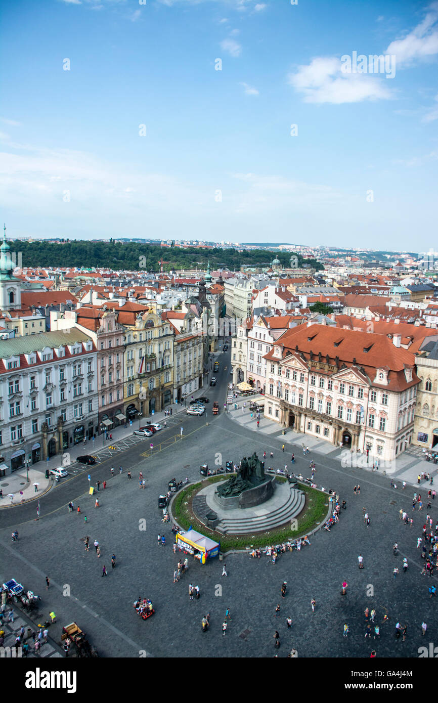 Prague square, Czech Stock Photo