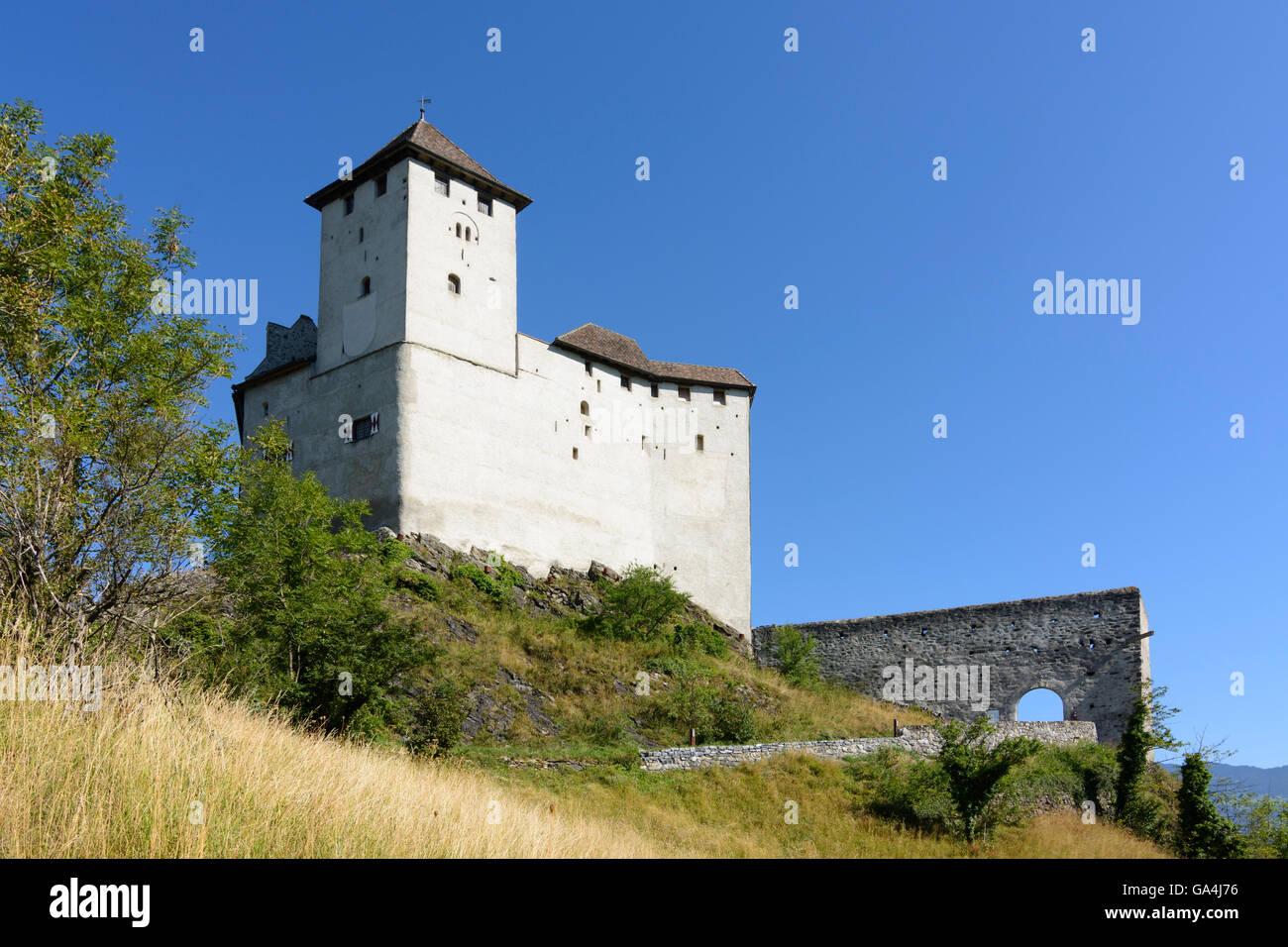 Balzers Gutenberg Castle Liechtenstein Stock Photo