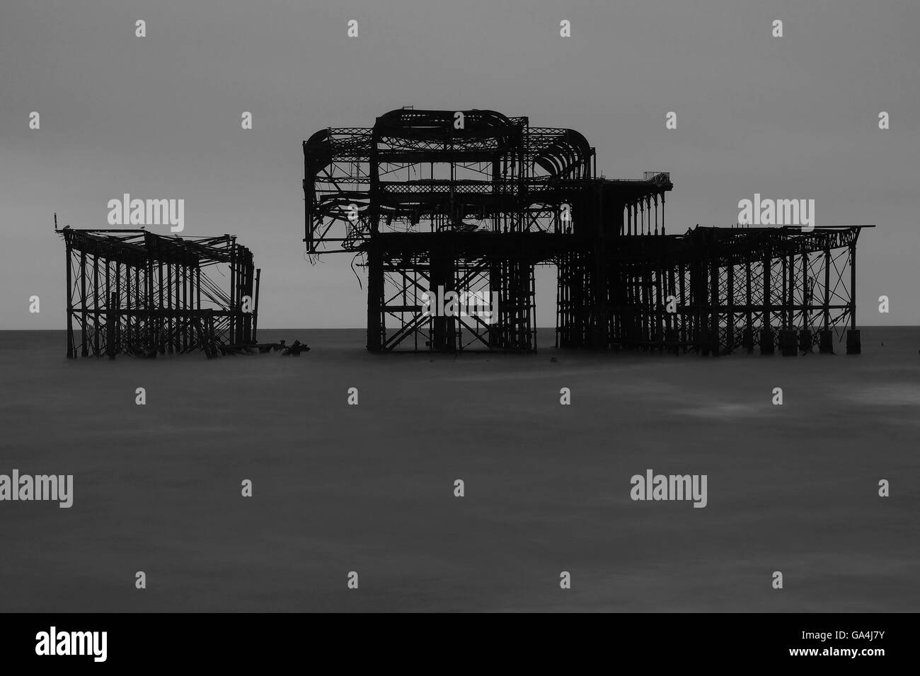 West Pier Brighton Stock Photo