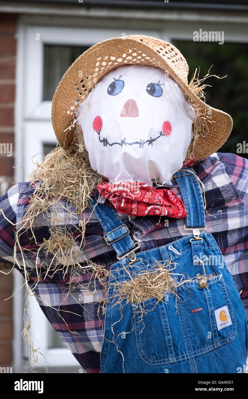 Scarecrow on display at local village festival Stock Photo - Alamy
