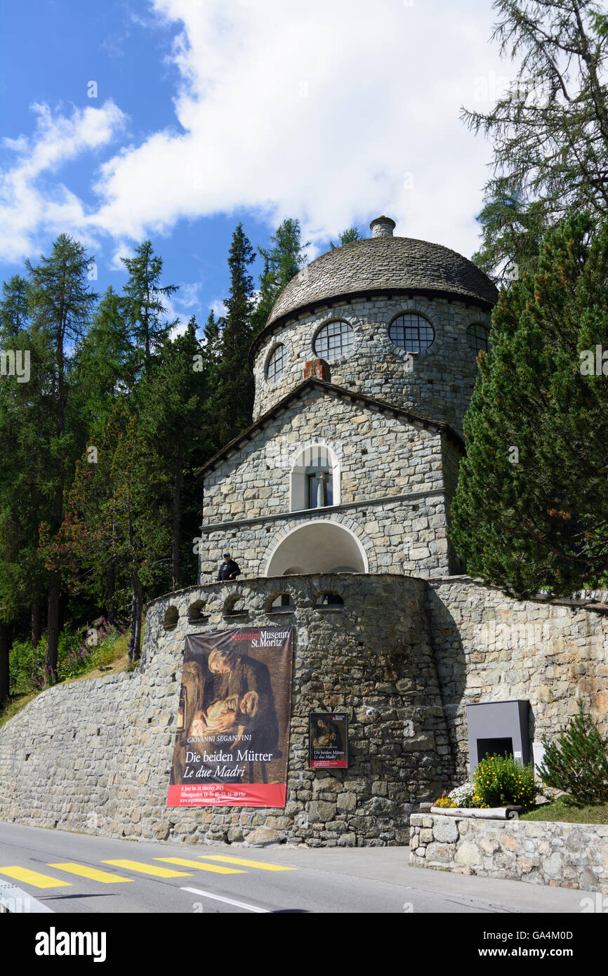 St. Moritz (San Murezzan, San Maurizio) Segantini Museum Switzerland Graubünden, Grisons Oberengadin, Upper Engadine Stock Photo