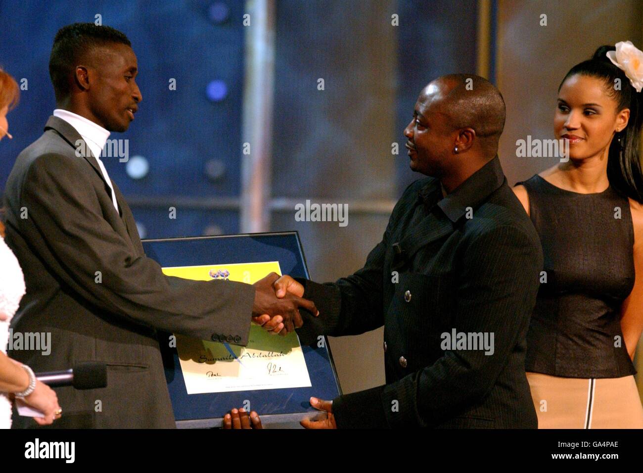 Ghana's Sumaila Abdallah (l) winner of a Fair Play Diploma received for  saving the life of an opponent with mouth-to mouth resuscitation Stock  Photo - Alamy