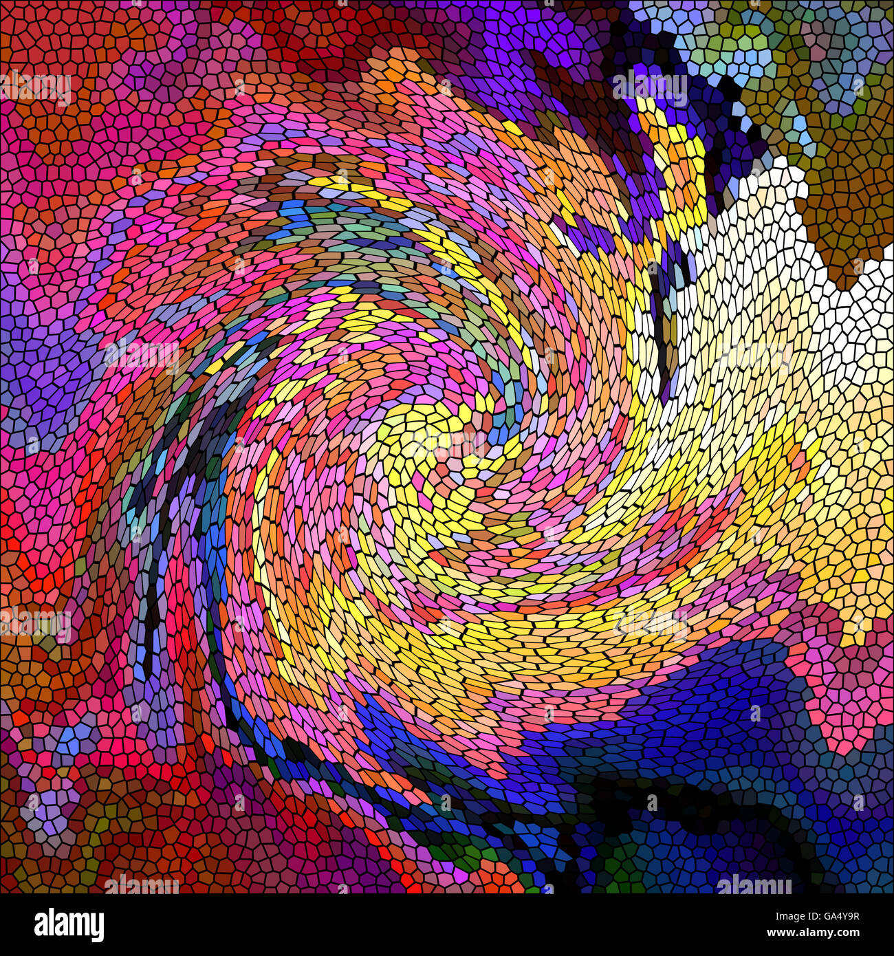 Abstract coloring background of the abstract gradient with visual twirl ...