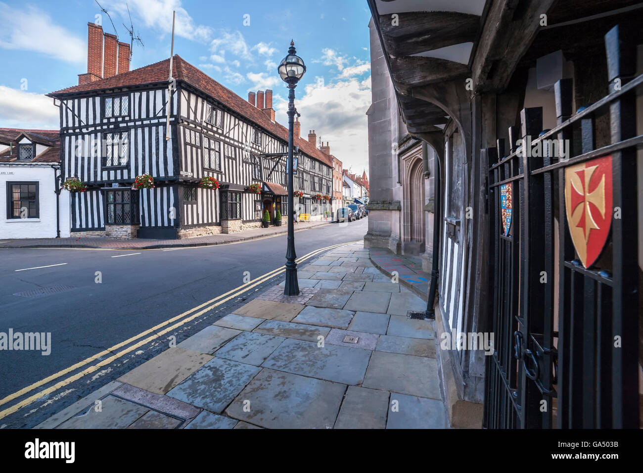 The Falcon Public house, Chapel st, Stratford upon Avon Stock Photo Alamy